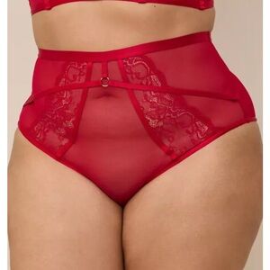 Torrid Lace High Waist Cheeky Panty With Open Bum